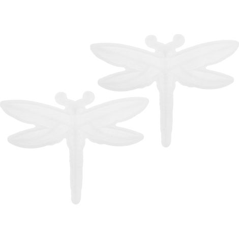 2 Pièces Moule en Silicone pour Ornement Mural Libellule Effet Semi-Relief, Compatible Résine Époxy, Facile à Démouler, Réutilisable pour Décoration Murale et Artisanat DIY (1/5)