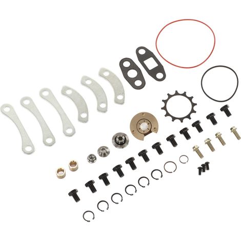Kit de réparation turbo 44 pièces, arbre standard, alliage métallique, performance stable pour T3 T4 T04E T04B (1/5)