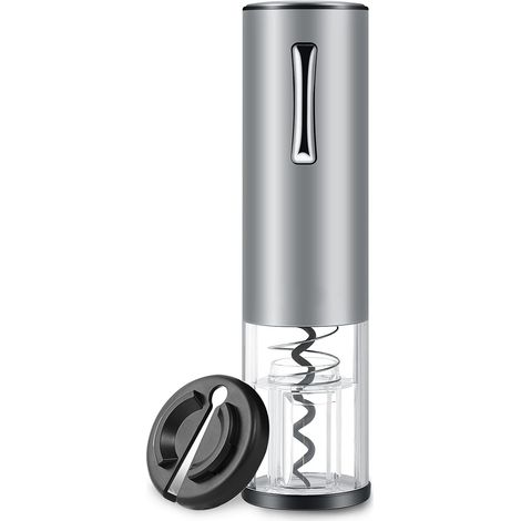 Tire-bouchon électrique en acier inoxydable - tire-bouchon portable et rechargeable avec câble de chargement de type micro USB