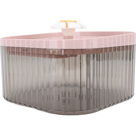 Intelligenter elektrischer Trinkbrunnen für Katzen, automatischer Wasserzyklus, rosa (1/5)