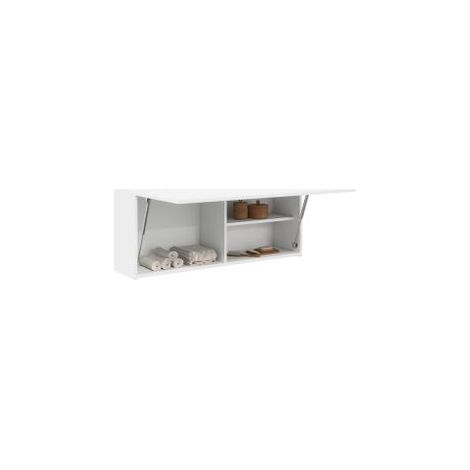 Armoire murale de bain blanc 100x25x40 bois d'ingénierie (1/5)