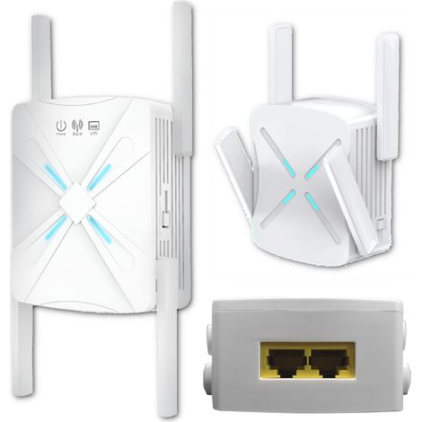 Ripetitore Wi-Fi 2.4G 5G 1200Mbps con 4 antenne e punto di accesso (1/5)