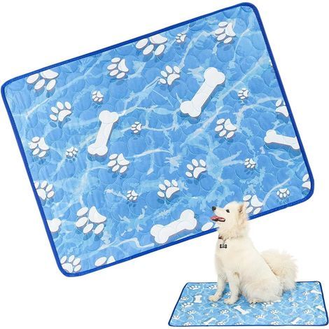 7055cm Tapis Rafraîchissant pour Chiens,Mat Auto Rafraîchissant Canin Coussin Portable Antidérapant Respirant pour Voyage Voiture Camping (1/5)