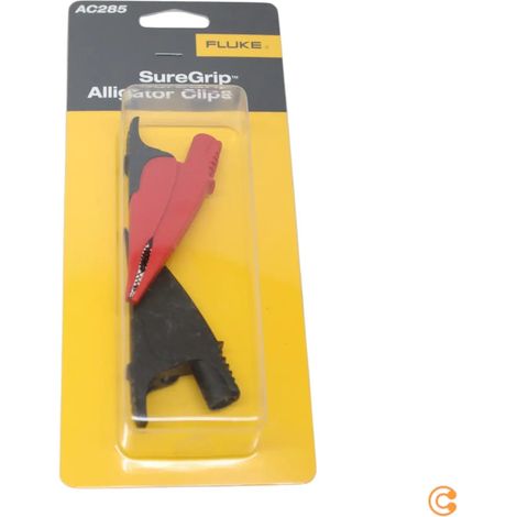 [NEUWERTIG] B-Ware Fluke Krokoklemmen Satz Krokodilklemmen Sure Grip Großes Paar Rot Schwarz