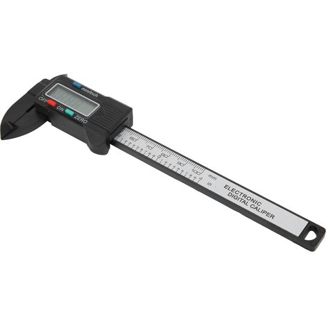 Étrier numérique LCD en fibre de carbone, précision 0,01 mm, gamme 0-100 mm, durable et étanche (1/5)
