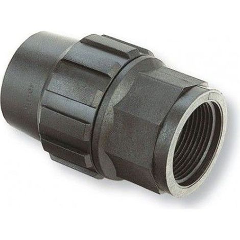 Accoppiamento filettato femmina PE  Accessorio per tubo in polietilene  Misure da 20mm a 90mm