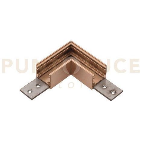 GBIGS8 ANGOLO MECCANICO 90° PER INSTALLAZZIONE SOFFITTO-SOFFITTO PER SISTEMA BINARIO DA SUPERFICIE CHAMPAGNE