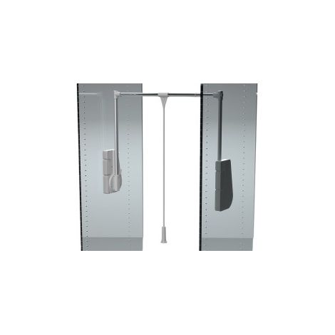 Penderie escamotable LIFT 750 - fixation latérale - 15 kg - aluminium - AMBOS