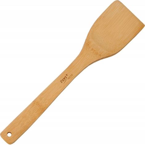 Espátula recta de bambú, madera EKO, 30x6 cm (1/3)