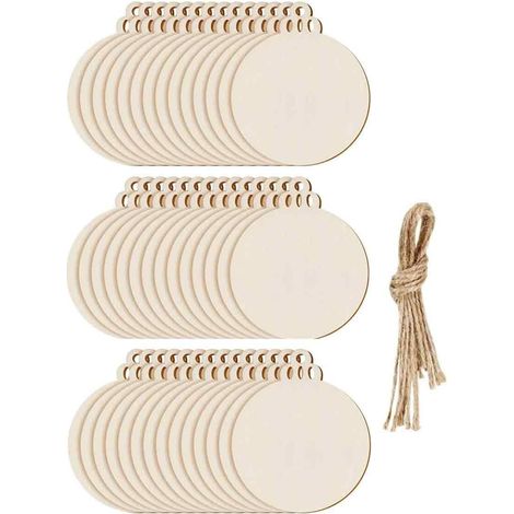 Boule De Noel - Bois Naturel Non Peint - Diamètre 4 cm - Pour Décoration Créative Et Ateliers Familiaux - Lot De 100