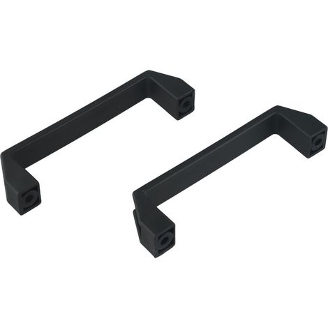 Lot de 2 poignées porte d'armoire en nylon noir épais pour (1/5)