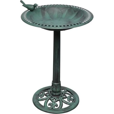 Baignoire pour oiseaux avec oiseau décoratif (1/4)