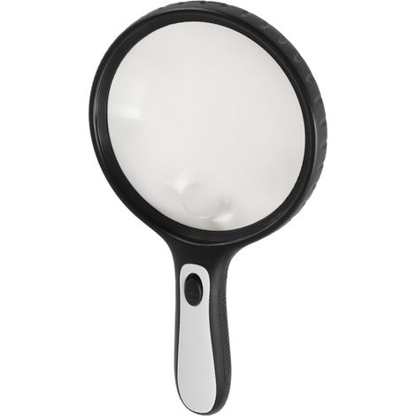 Professionelle Lupe mit großem, gleichmäßig ausgeleuchtetem Sichtfeld Handlupe mit 4 LED-Leuchten (1/5)