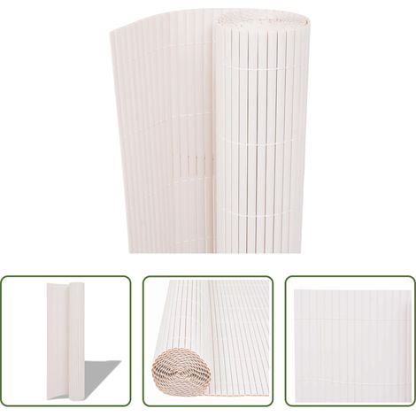 vidaXL Gartentor -  Gartenzaun Weiß 150 x 300 cm PVC (1/5)