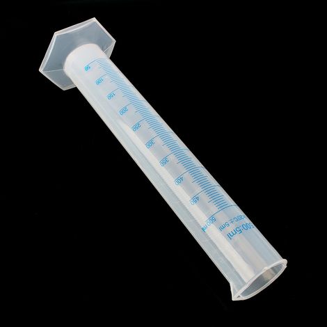 Cylindre de mesure en plastique gradué de 500ml, Tube de liquide de Test en laboratoire, chaud (1/4)