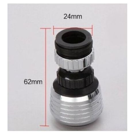 Aérateur Robinet - Double Flux Standard et Douchette - Économie d'eau 30 à 70 % - Compatible Robinets Cuisine et Salle de Bain - M22/M24 - 1 Pièce (1/5)