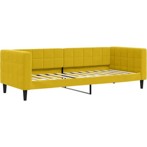 Maison Exclusive - Letto da Giorno Giallo 80x200 cm in Velluto (1/5)