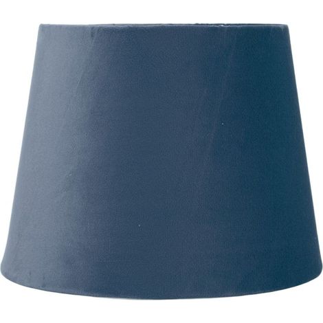 E27 E14 fabric lampshade, conical velvet replacement lampshade for decorative lamp, for bedside table, floor, blue (1/5)