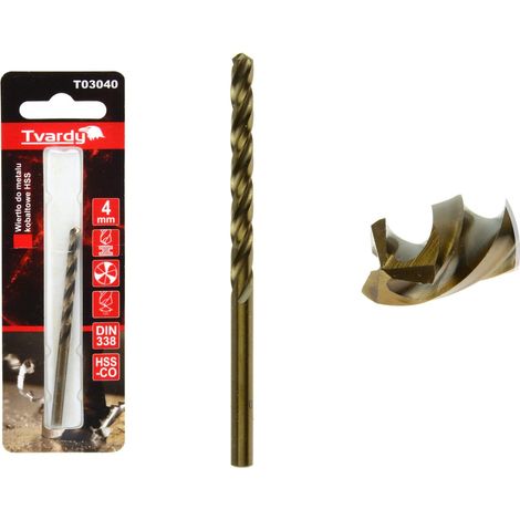 HSS M35 Kobalt-Metallbohrer 4 mm (1/80/640) (1/4)