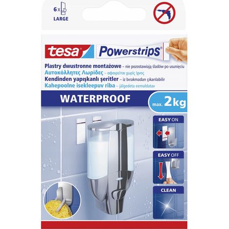 tesa Powerstrips nastri adesivi bianchi impermeabili (1/5)