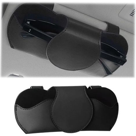 Soporte multifuncional para gafas de sol de coche，organizador para todo tipo de vehículos en color negro