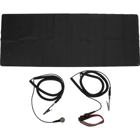 Tapis de mise à la terre pour améliorer le sommeil, soulager l'anxiété et réduire les courbatures, avec bracelet à ions négatifs (1/5)