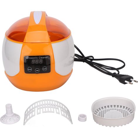Nettoyeur à ultrasons 750ml, machine multifonction de nettoyage profond pour bijoux et outils de maquillage, prise UE 220V (1/5)