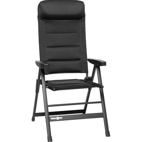 Brunner Skye 3D Silla de Campamento Plegable Negra Ajustable de Aluminio