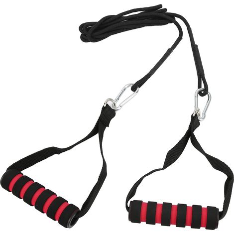 Kit de poulie pour triceps à faire soi-même, corde de résistance pour triceps, poignées et câble pour entraînement en salle de sport (1/5)