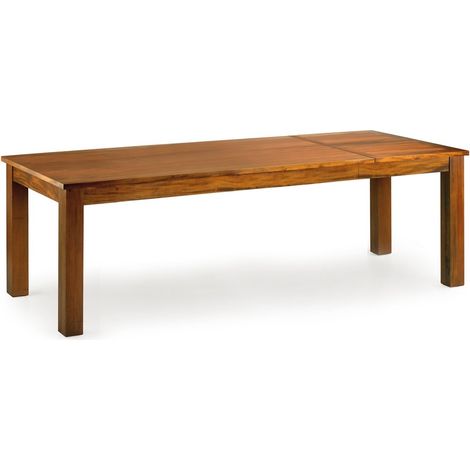 Table à manger extensible coloniale en bois d'acajou massif Falkane 160-220cm (1/4)