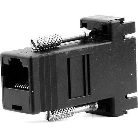 Adaptateur convertisseur VGA mâle vers Ethernet RJ45 femelle (Cat5/Cat5e/6). (1/5)