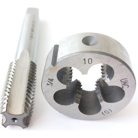 Kit tarauds/filières 3/4-10 UNC HSS pas à droite, pour métal (1/5)