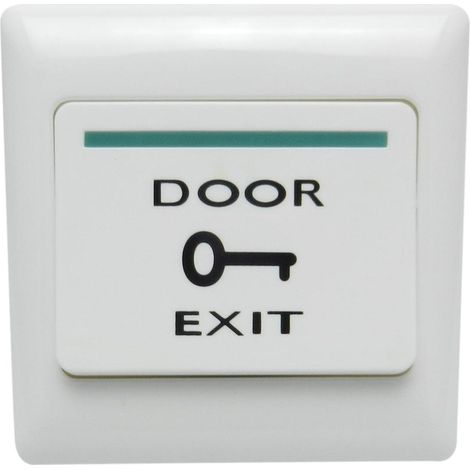 sortie bouton-poussoir de déverrouillage serrure magnétique électrique porte contrôle d'accès (1/5)