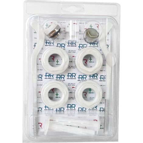 Kit per radiatori in alluminio white cromo