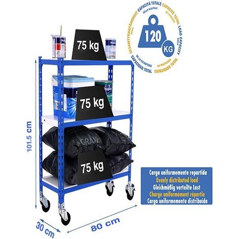 Simonrack Simonclick Mobile Mini 3/300 blu e bianco