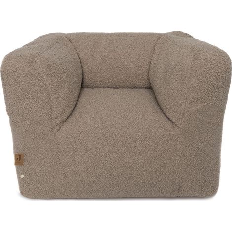 Fauteuil Enfant - Pouf pour Enfant - Tissu Teddy Doux - Warm Sand - Fauteuil Moelleux pour Tout-Petits - 40x46x37 cm (1/5)