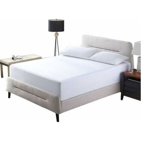 Housse de matelas imperméable 80 x 200 x 30 cm, housse de matelas Premium, housse de matelas anti - poussière blanc (1/4)