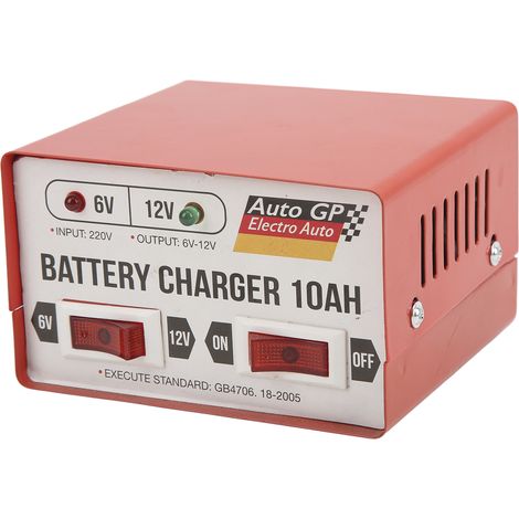 Chargeur de batterie intelligent pour voiture, charge rapide, appareil de réparation, 6 V/12 V réglable, prise rouge UE, 110-220 V (1/5)