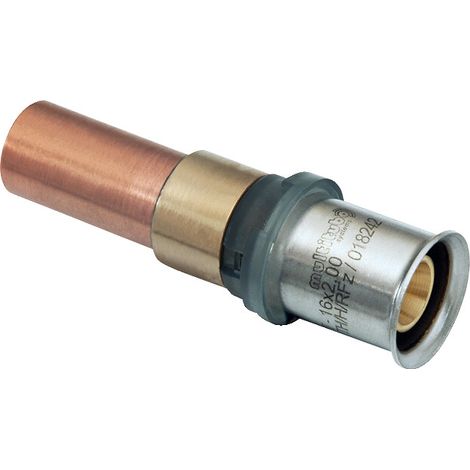Adaptateur multicouche à sertir 16x2.00 G2F29710 – Raccord laiton pour tube cuivre – Épaisseur 2mm – Diamètre 16mm – Multitubo Systems