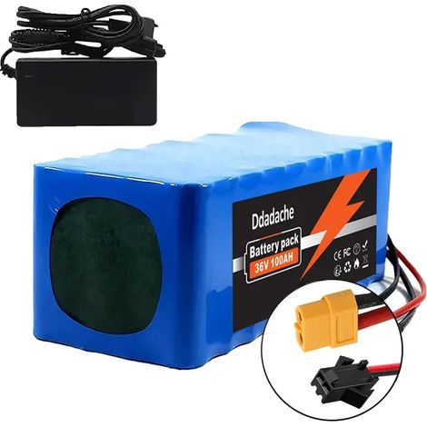 Batterie Lithium, Capacité 100Ah, BMS Inclus, XT60-SM-chargeur (1/2)