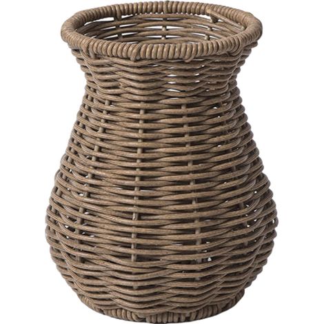Vase contemporain en rotin pour décoration de maison et de bureau, entretien facile pour les installations de mariage ou le bureau