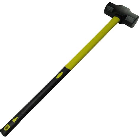 Heavy Duty Lump Sledge Hammer with Fibreglass Handle 7LBS (Long Club Sledgehammer) (1/5)