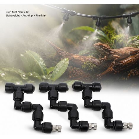 Buses de brumisation - Réglables 360° - Cuivre et Plastique - Kit de 3 pour Terrarium Reptile, Serre et Jardin (1/5)