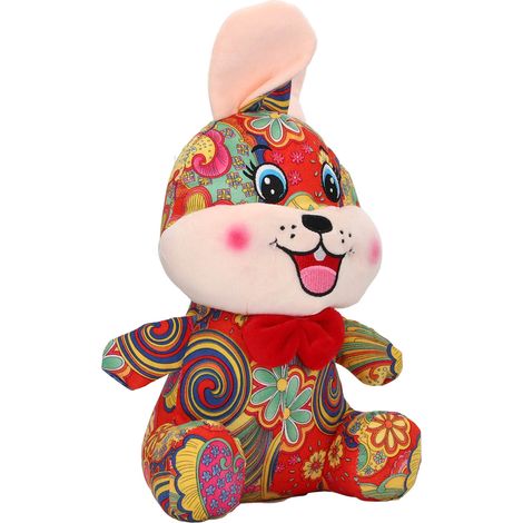 Lapin en peluche douce et adorable, jouet en peluche de 25 cm, idéal pour décorer la maison, pour enfants et adultes, parfait pour le Nouvel An. (1/5)