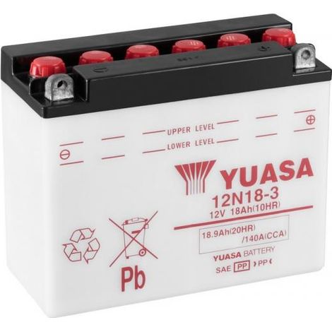 BATTERIA YUASA 12N18-3 12V 18 Ah