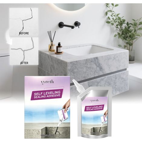 Rissfüller für Wand- und Bodenrisse, einfach anzuwenden, hitze- und kältebeständig sowie wasserdicht – 100 g -- DE (1/5)