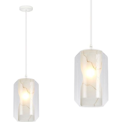 DECKENLAMPE WHITE MARBLE APP909-1CP