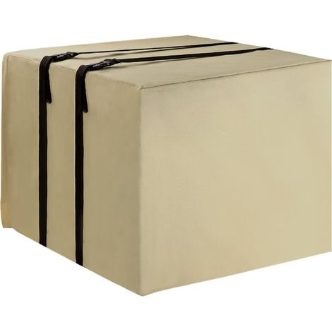 Housse de protection extérieure pour climatiseur, résistante et imperméable, avec cordon de serrage et sangle à pression, grande taille.-AquaForge (1/5)