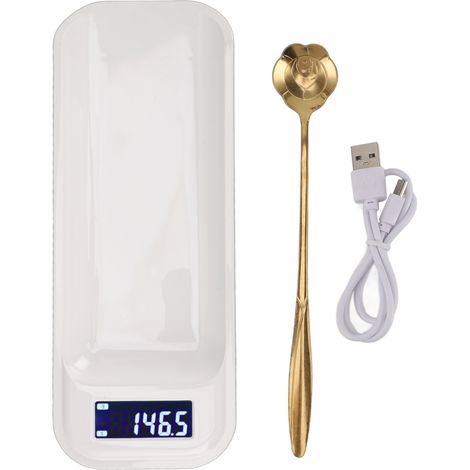 Balance alimentaire électronique 500g 0,1g, balance de cuisine numérique avec cuillère pour café, thé, poudre, bijoux, écran LCD, batterie 200mAh (1/5)
