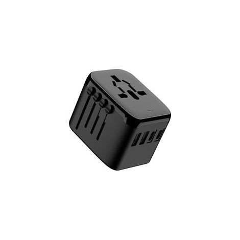 Adaptateur de voyage universel dans le monde entier avec PD20W, 2 USB, 2 USB C et 1 prise AC, adaptateur de prise international, pour l'Allemagne, les États-Unis, l'Angleterre, la (1/5)